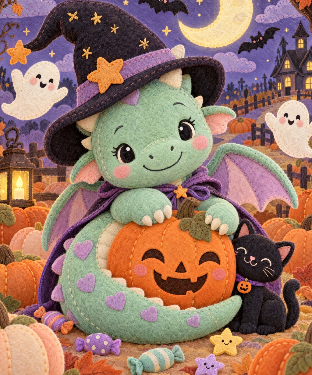 Tiny Dragon blanket, full design