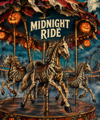 Midnight Carousel blanket, full design