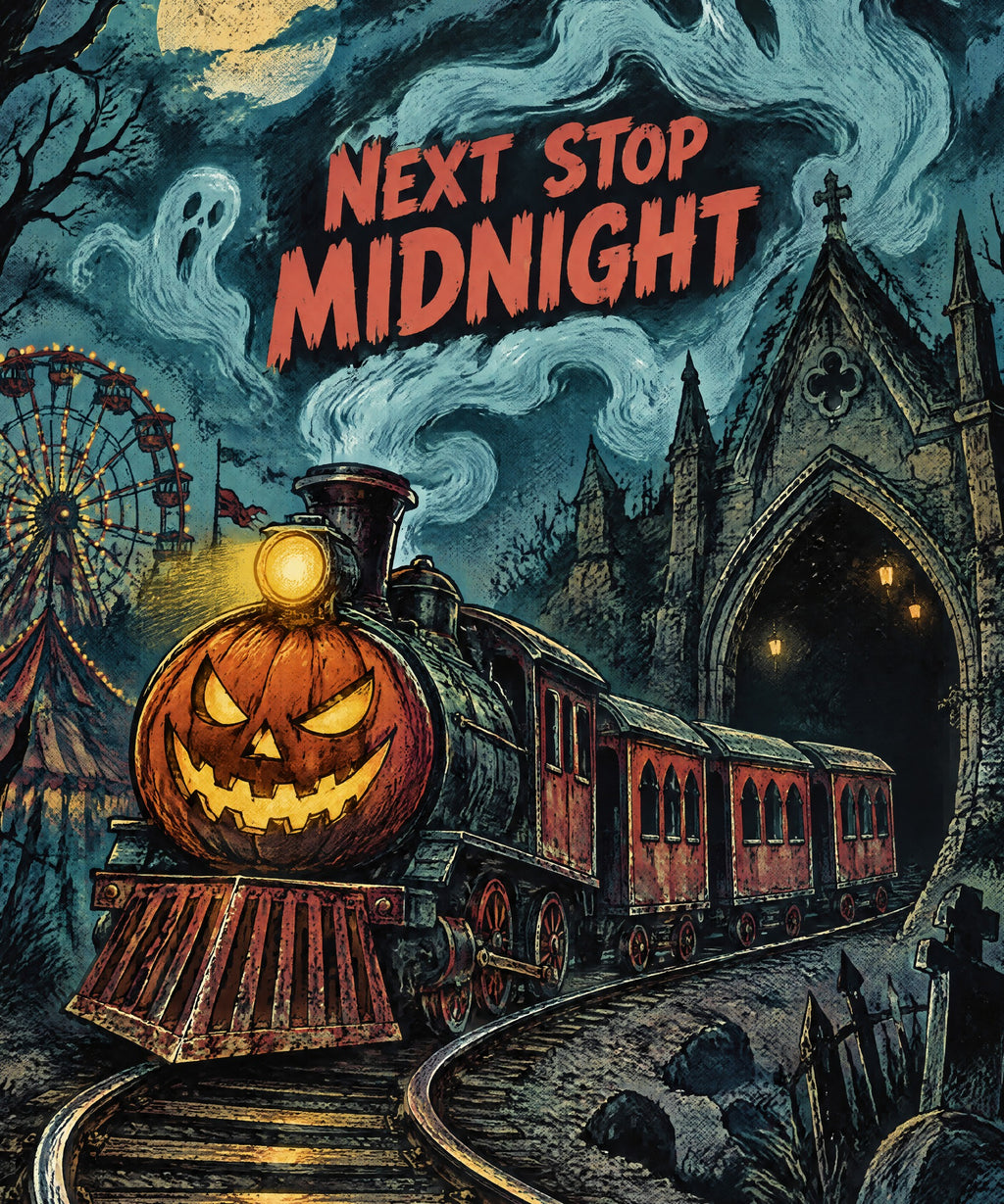 Ghost Train blanket, full design