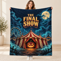The Final Show blanket, held open