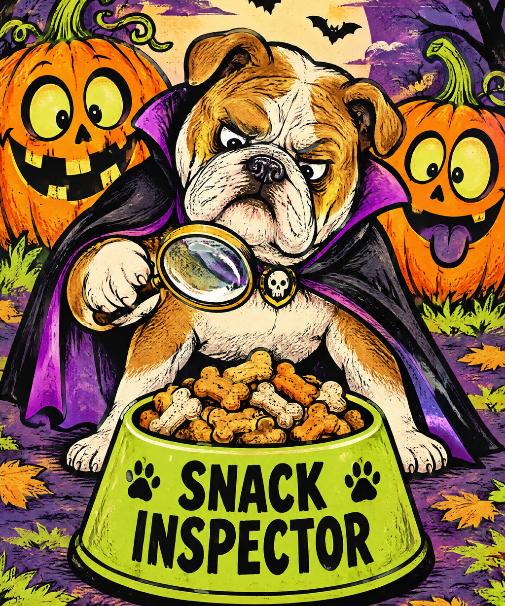 Spooky Snack Inspector blanket, full design