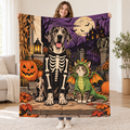 Tiny Dragon Big Attitude blanket, held open