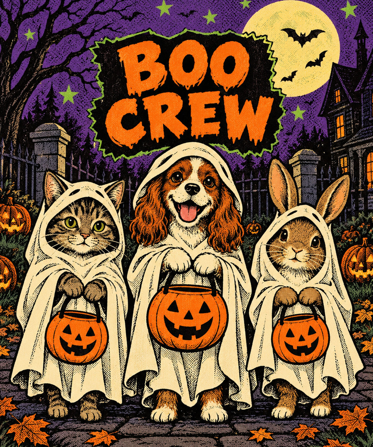 Boo Crew Buddies blanket, full design