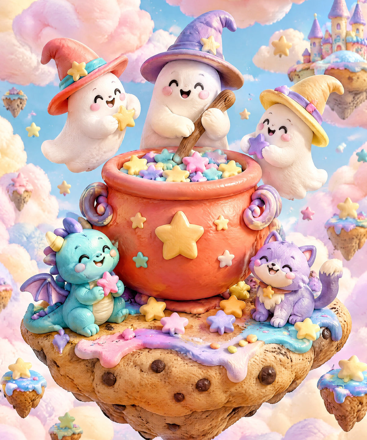 Marshmallow Cloud Kitchen blanket, full design