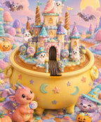 Candy Castle Cauldron blanket, full design