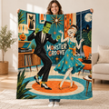 Monster Vinyl Social blanket, held open