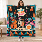 The Graveyard Combo blanket, held open
