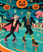 Monster Roller Rink blanket, full design