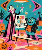 Creepy Cocktail Hour blanket, full design