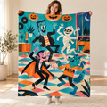 Monster Dance Finale blanket, held open