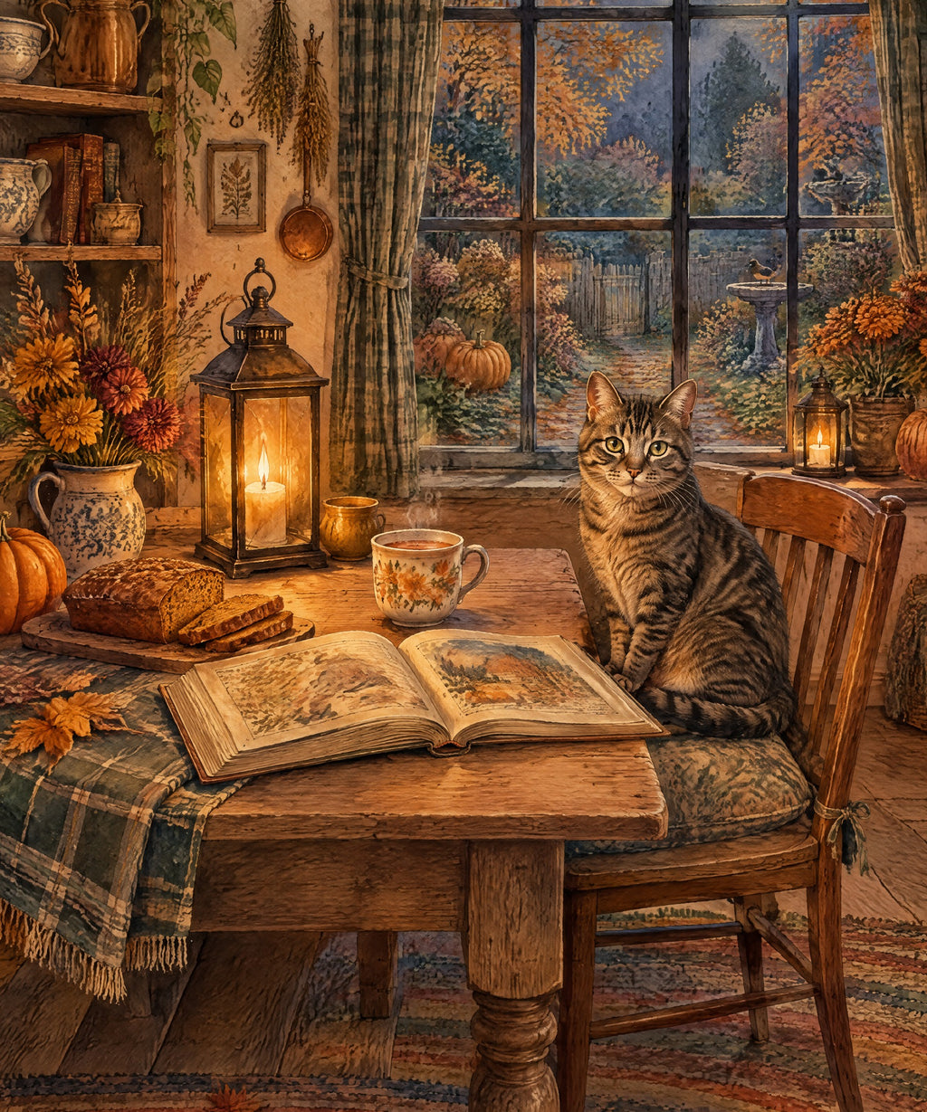 Kitchen Window Stories blanket, full design