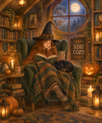 Attic Library Moonlight blanket, full design
