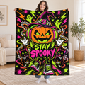 Pumpkin Bass Drop blanket, held open