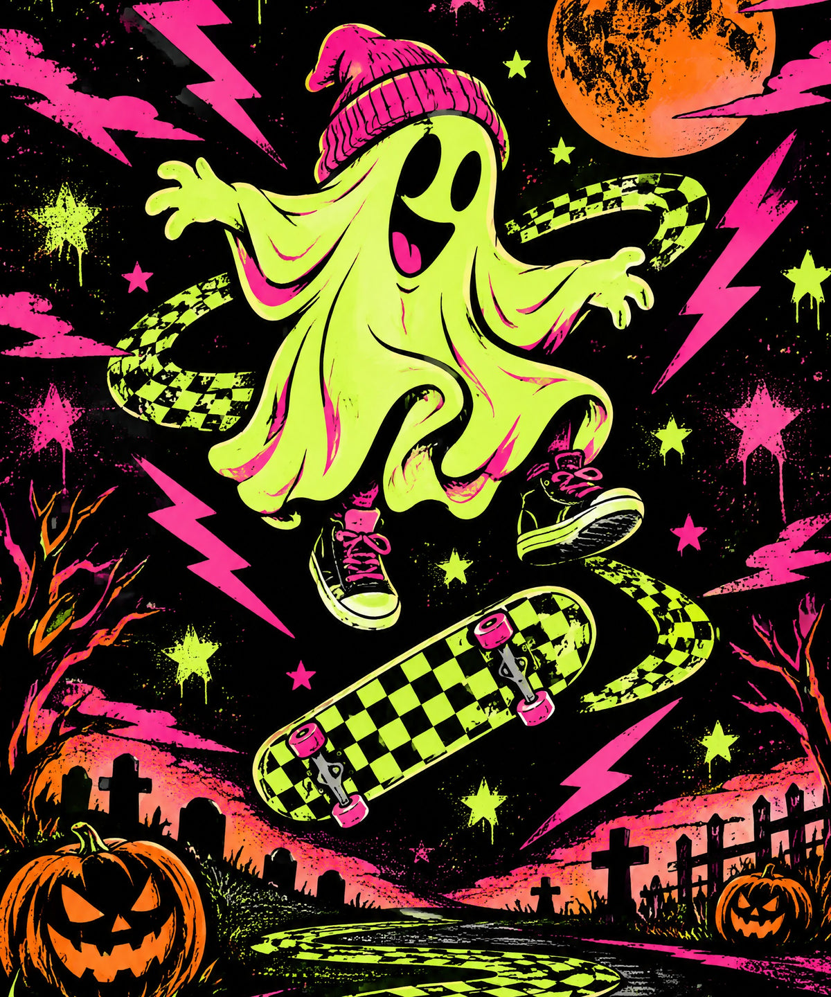 Ghost Skate Session blanket, full design