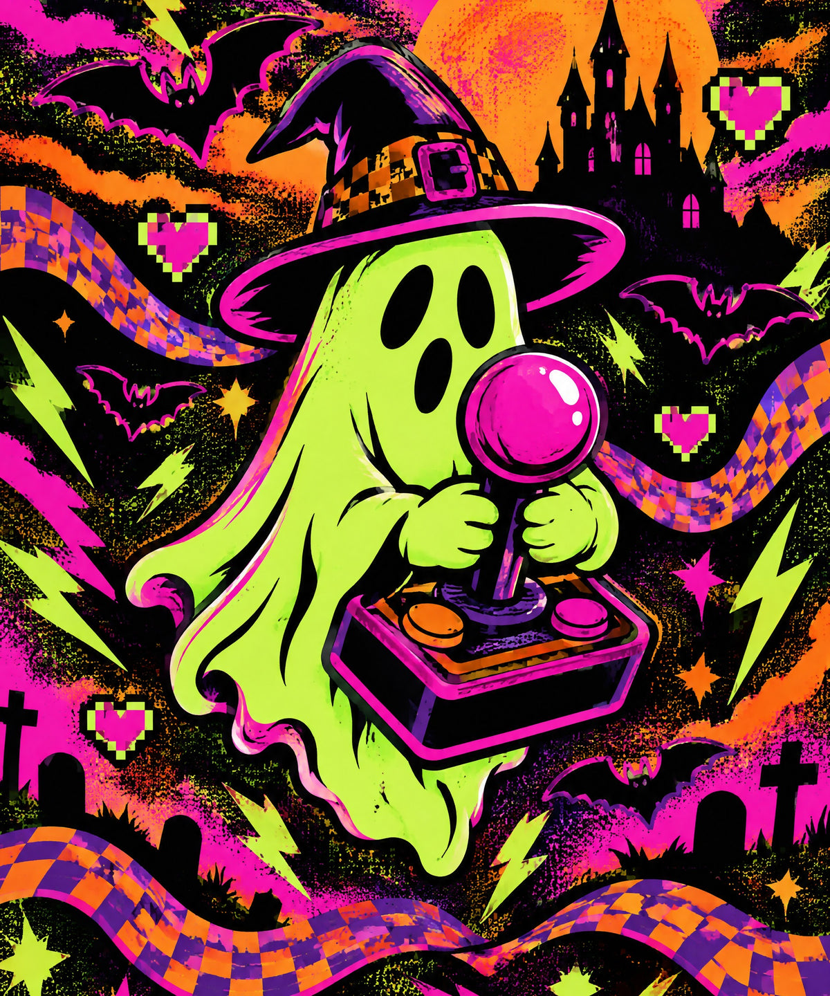 Ghost Arcade Rush blanket, full design