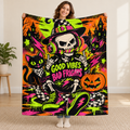 Skull Candy Static blanket, held open