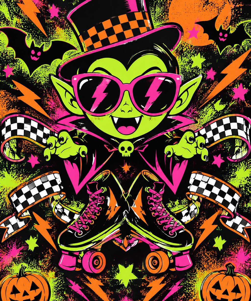 Vampire Roller Blast blanket, full design