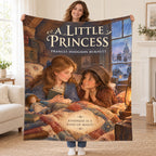 A Little Princess blanket, held open
