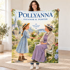 Pollyanna blanket, held open