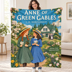 Anne of Green Gables blanket, held open