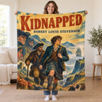 Kidnapped blanket, held open