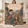 The Tenant of Wildfell Hall blanket, held open
