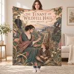 The Tenant of Wildfell Hall blanket, held open