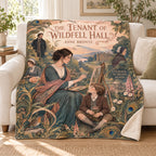 The Tenant of Wildfell Hall blanket, on a sofa
