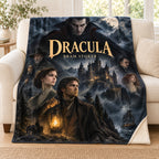 Dracula blanket, on a sofa