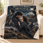 Wuthering Heights blanket, on a sofa