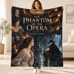 The Phantom of the Opera blanket, held open