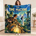 The Time Machine blanket, held open