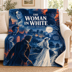 The Woman in White blanket, on a sofa