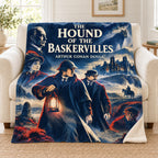 The Hound of the Baskervilles blanket, on a sofa