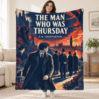 The Man Who Was Thursday blanket, held open