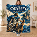 The Odyssey blanket, held open