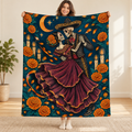 Moonlit Waltz blanket, held open