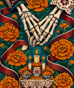Linked Hands blanket, full design