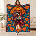 Umbrella of Petals blanket, held open