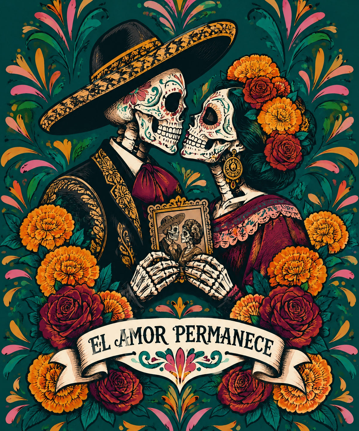 A Kiss Remembered blanket, full design
