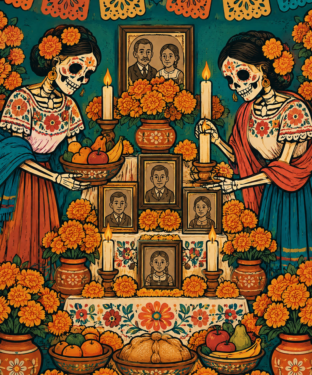 Setting the Ofrenda blanket, full design
