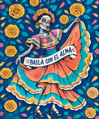 Folklorico Whirl blanket, full design