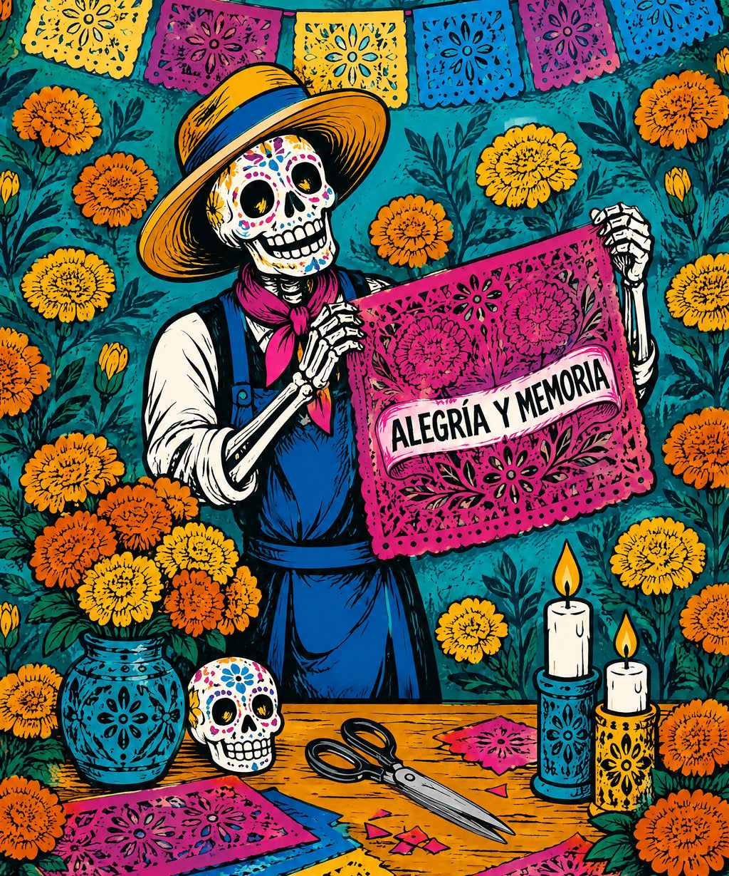 The Paper Artist blanket, full design