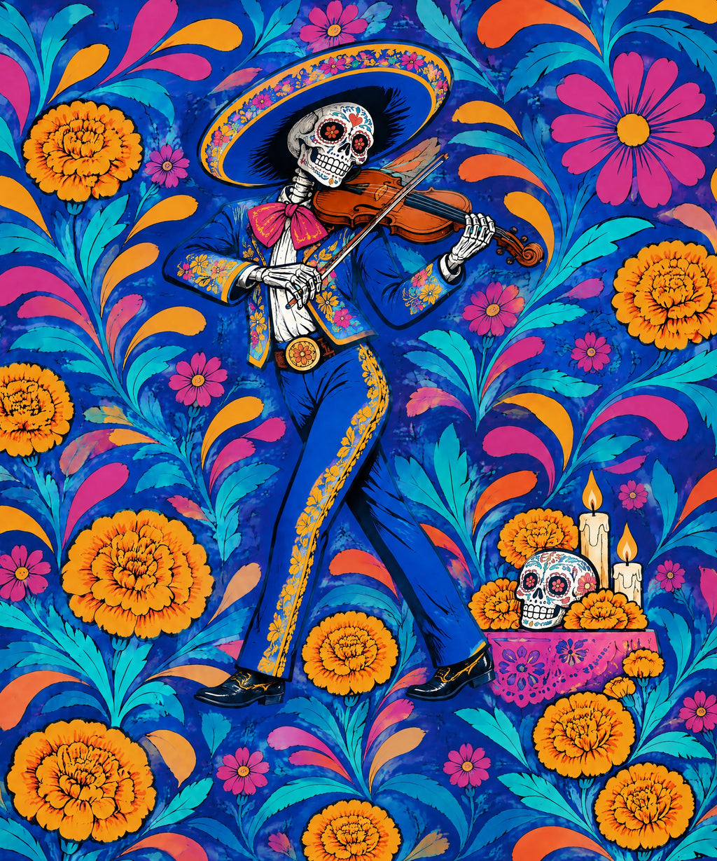 The Violinist blanket, full design