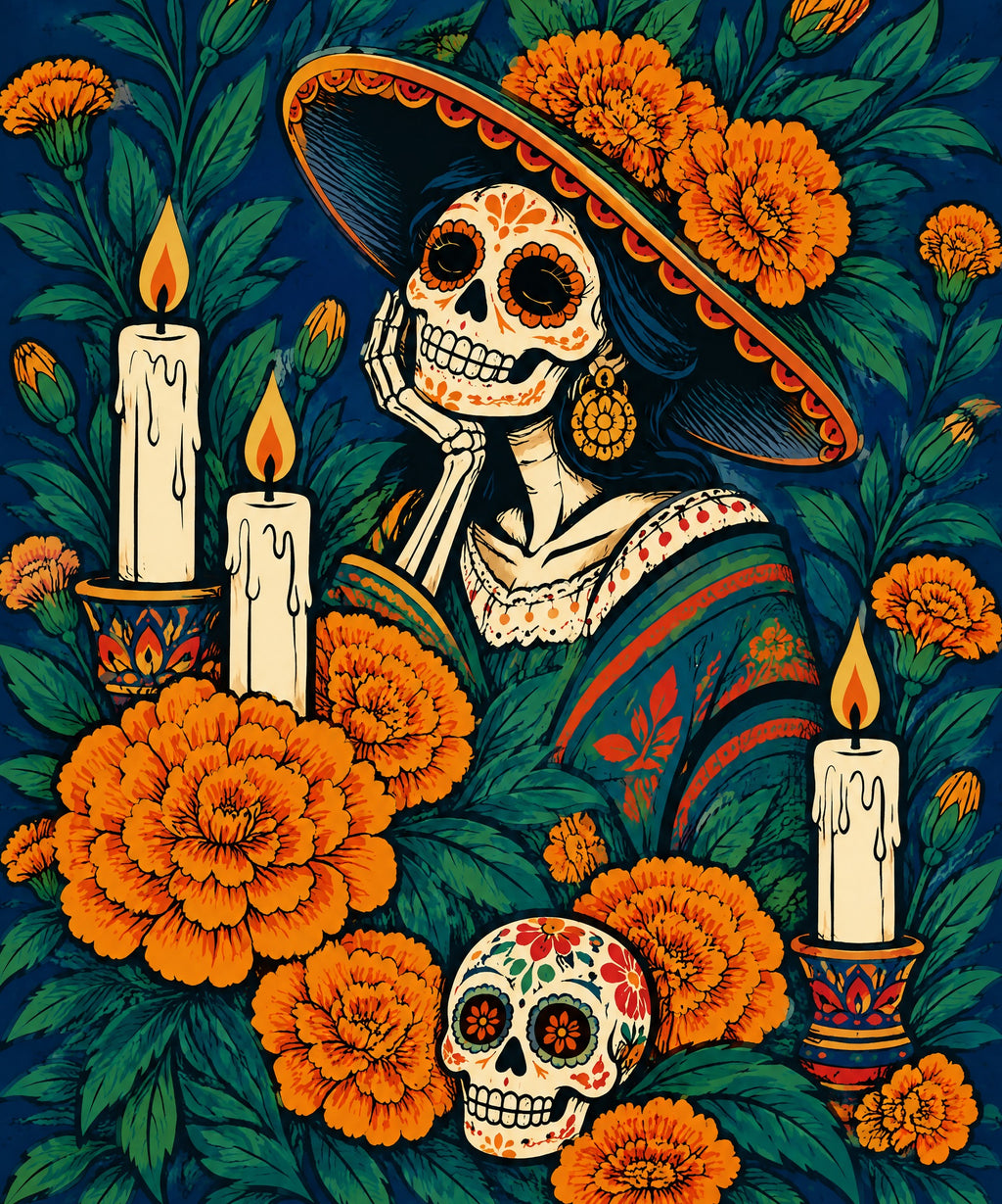 Candle Garden blanket, full design