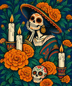Candle Garden blanket, full design