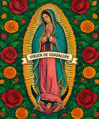 Guadalupe - Emerald Roses blanket, full design