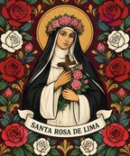Santa Rosa de Lima blanket, full design