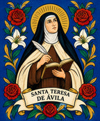 Santa Teresa de Avila blanket, full design