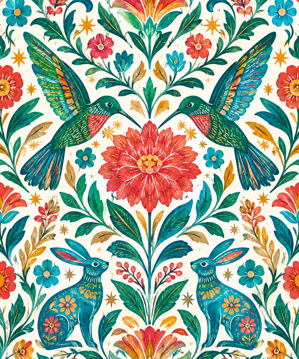 Colibries del amanecer blanket, full design